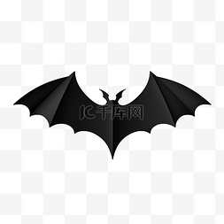 蝙蝠横幅图片_用于万圣节装饰的矢量插图纸蝙蝠
