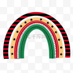 彩虹装饰图案节日