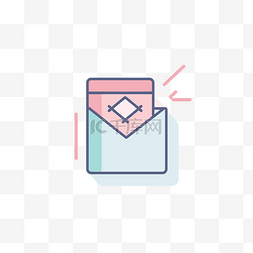 平面收件箱图片_关于邮件的平面图标 向量