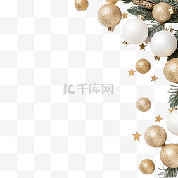 外场布置图片_带复制空间的顶视图节日圣诞装饰