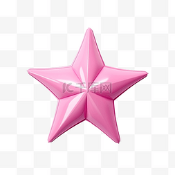 粉色现实主义气球星