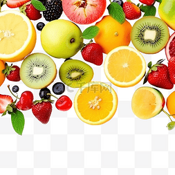 不同的水果背景