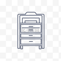 png家具平面图片_用于打印的办公柜图标 向量