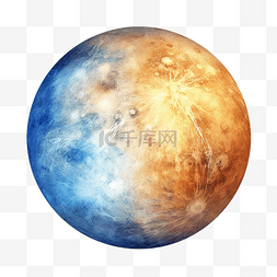 行星轨道图片_水星水彩行星