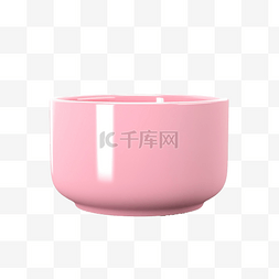 粉红色的罐子 3d 渲染