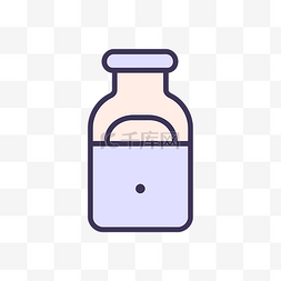 装牛奶的瓶子图片_里面装着药的瓶子 向量