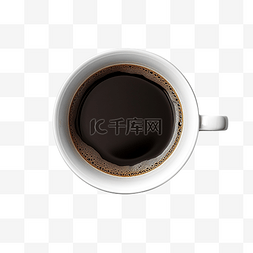 白黑咖啡杯图片_白咖啡杯中的黑咖啡
