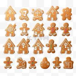 卡通圣诞袜房子图片_数一数有多少个姜饼 儿童数学游