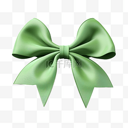 绿色简单的蝴蝶结