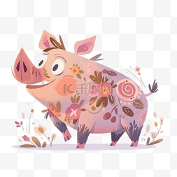 猪头肉文字图片_野猪或猪