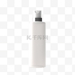磨砂玻璃化妆品瓶 3d 渲染