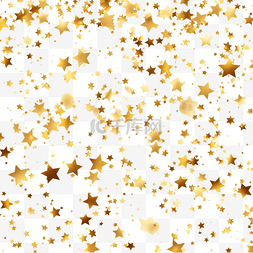 闪亮的金色图片_圣诞金色五彩纸屑星星正在坠落闪