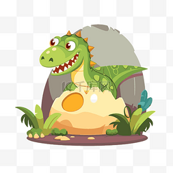 恐龙PNG矢量图图片_恐龙蛋剪贴画卡通恐龙在鸡蛋矢量