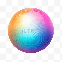 渐变彩色球图片_抽象球体渐变元素颜色网格渐变