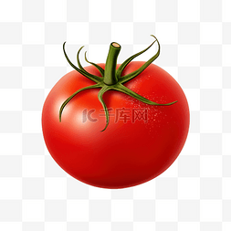 小胡子番茄水果绿叶免费png