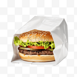 衣服模型图片_白色汉堡包装隔离用于模型