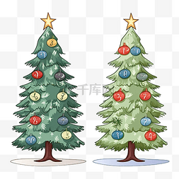 找到两棵相同的圣诞树