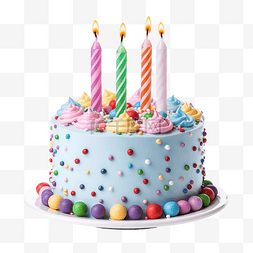 粉色的生日蛋糕图片_色彩缤纷的生日蛋糕装饰
