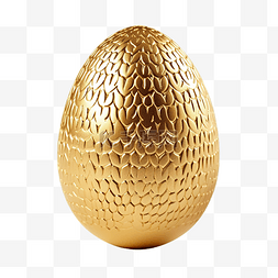 孤立的金复活节彩蛋