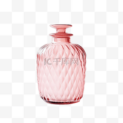 粉色瓶子图片_美观的粉色带盖玻璃花瓶