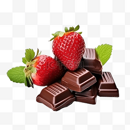 巧克力里的草莓
