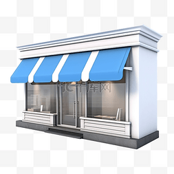 广告店面图片_3D 商店或店面隔离启动特许经营业