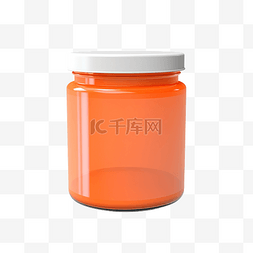 塑料罐子图片_塑料protien罐子3d渲染png