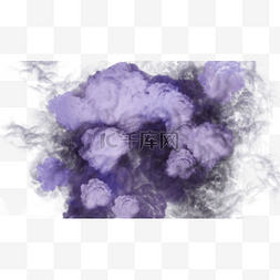 抽象紫色烟雾效果