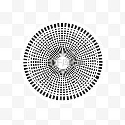 太阳装饰圈图片_黑白圆形元素