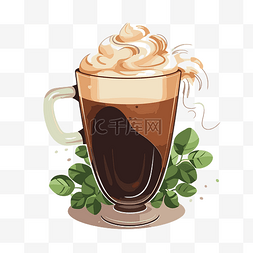 加奶油图片_爱尔兰咖啡剪贴画巧克力咖啡加奶