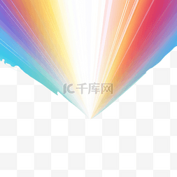 波浪格图片_与彩虹的光线