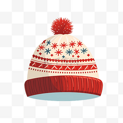 Hygge 舒适的圣诞帽隔离