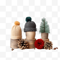 手工帽子图片_手工制作的圣诞玩具和装饰品