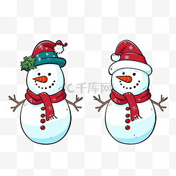 两个雪人图片_为学龄前儿童找到两个相同的圣诞