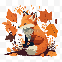 秋天的狐狸 向量