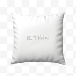 白色床垫图片_白色枕头的 3d 插图