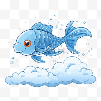 水滴个人vip和企业vip免费下载免抠元素云上有鱼卡通脸的耳语剪贴画