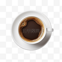 白咖啡豆图片_从垂直角度看一杯咖啡