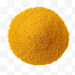 有营养的图片_黄色小米背景从顶部的视图