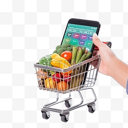 支付移动图片_在线购物应用程序概念智能手机，