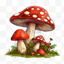 蘑菇剪貼畫