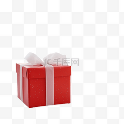 家里客厅里漂亮的节日圣诞红盒子