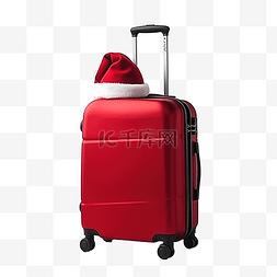 套餐一图片_一个红色手提箱，一个小装饰圣诞