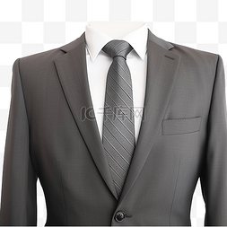 灰色西装和领带