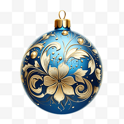 背书包的小雅图片_蓝色和金色圣诞摆设装饰风格化插