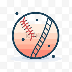 棒球剪影图片_棒球矢量图标