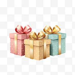 礼品盒插画图片_带蝴蝶结插画的礼品盒