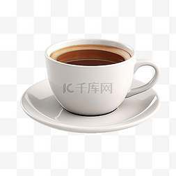 一杯咖啡俯视图片_一杯咖啡 3d 渲染