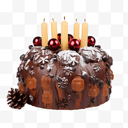 红宝石巧克力图片_意大利巧克力节日糕点圣诞蛋糕，
