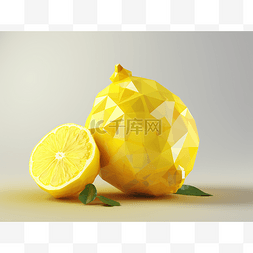 柠檬 3d 图形的图像